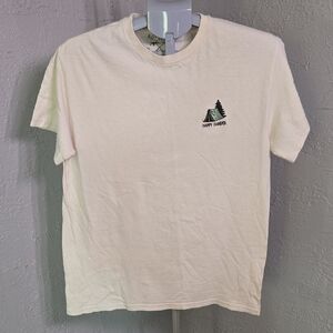 Riot Society Cream 'Happy Camper' T-Shirt